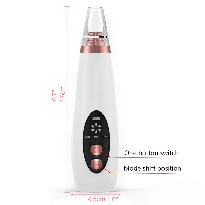 Blackhead Remover Face Pore Vacuum Skin Care Acne Pore Cleaner Pimple Removal Vacuum Suction Facial Tools USB Rechargeable